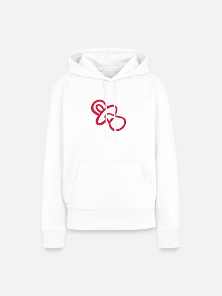 Nuckel - Frauen Premium Bio Hoodie - Weiß
