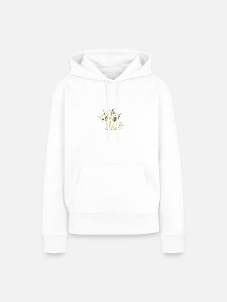 CATS | HYDRA - Frauen Premium Bio Hoodie - Weiß