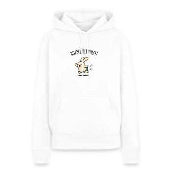 Happy Birthday Geburtstagsgeschenk - Frauen Premium Bio Hoodie - Weiß - Vorne - Julia (174cm)