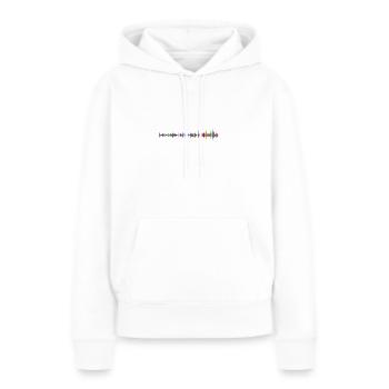 Sound - Frauen Premium Bio Hoodie - Weiß - Vorne - Julia (174cm)