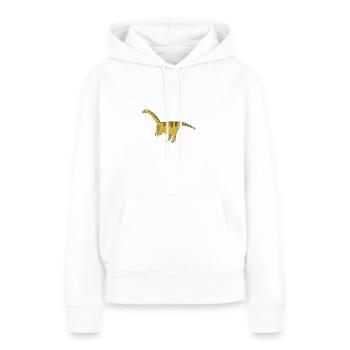 Kawaii fossile cadeau de dinosaure préhistorique Comic - Sweat à capuche Premium bio Femme - blanc - Devant - Julia (174cm)