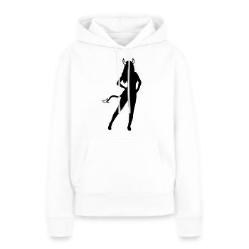 Satan Hot Girl - Frauen Premium Bio Hoodie - Weiß - Vorne - Julia (174cm)