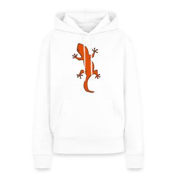 salamandre - Sweat à capuche Premium bio Femme - blanc - Devant - Julia (174cm)
