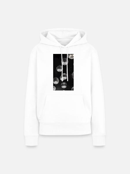 Himmelslaternen - Frauen Premium Bio Hoodie - Weiß