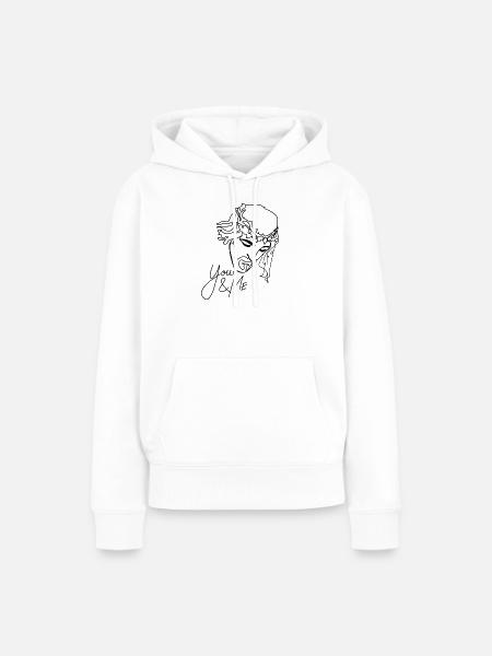 Jesus - Frauen Premium Bio Hoodie - Weiß