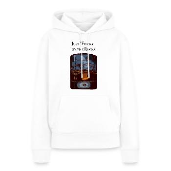 Just Whiskey - Frauen Premium Bio Hoodie - Weiß - Vorne - Julia (174cm)