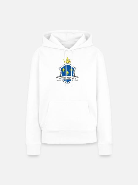Ile de France - Frauen Premium Bio Hoodie - Weiß