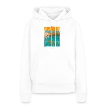 Les îles Baléares au soleil - Sweat à capuche Premium bio Femme - blanc - Devant - Julia (174cm)