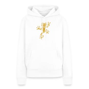 rainette - Sweat à capuche Premium bio Femme - blanc - Devant - Julia (174cm)