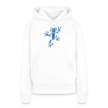 rainette - Sweat à capuche Premium bio Femme - blanc - Devant - Julia (174cm)