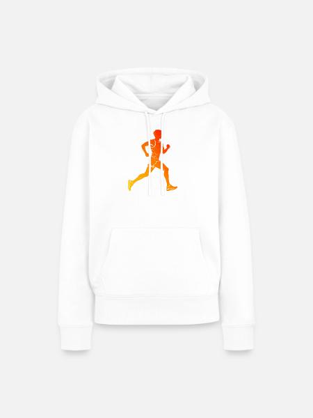 Marathonlaufen Geschenkidee für ein Marathonläufer - Frauen Premium Bio Hoodie - Weiß