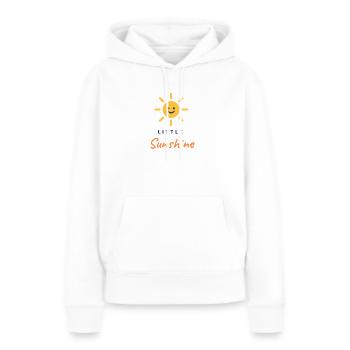 PETIT RAYON DE SOLEIL - Sweat à capuche Premium bio Femme - blanc - Devant - Julia (174cm)