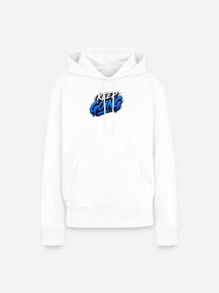 Weiter so, Graffiti-Boost - Frauen Premium Bio Hoodie - Weiß
