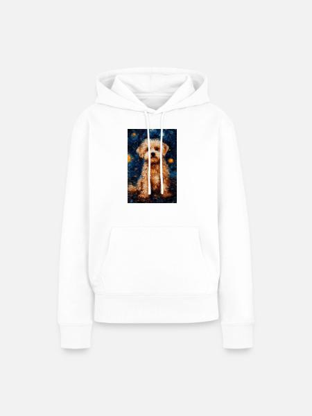 Poodle Dog Art - Frauen Premium Bio Hoodie - Weiß