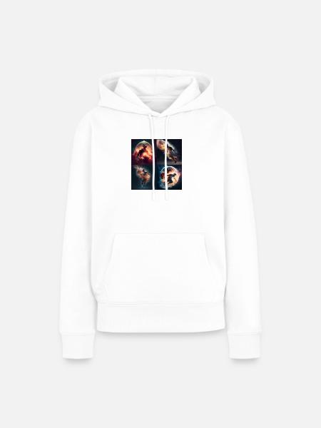 star basketball - Frauen Premium Bio Hoodie - Weiß