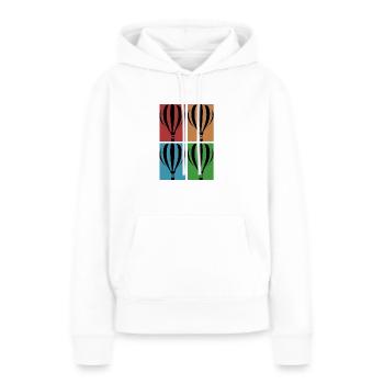 Heißluftballon - Collage - Frauen Premium Bio Hoodie - Weiß - Vorne - Julia (174cm)
