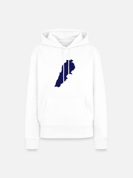 Libanon - Frauen Premium Bio Hoodie - Weiß