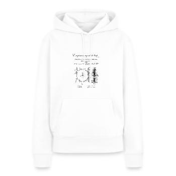 Nikola Tesla Tesla Turbine - Frauen Premium Bio Hoodie - Weiß - Vorne - Julia (174cm)