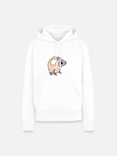 Chompy der Velociraptor - Frauen Premium Bio Hoodie - Weiß