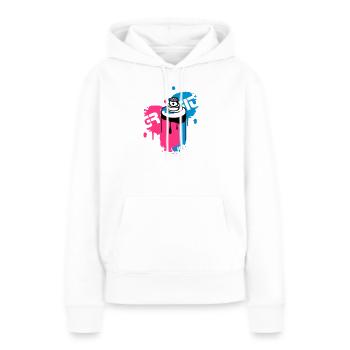 Spraydose Graffiti Style - Frauen Premium Bio Hoodie - Weiß - Vorne - Julia (174cm)