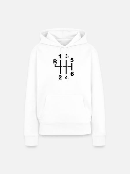 Getriebe 6-Gang-Getriebe - Frauen Premium Bio Hoodie - Weiß