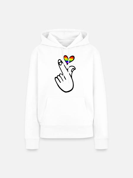 Lgbt - Frauen Premium Bio Hoodie - Weiß