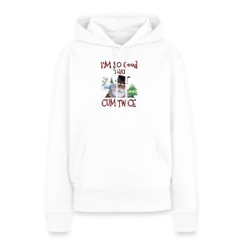 Santa Jingle Zweimal - Frauen Premium Bio Hoodie - Weiß - Vorne - Julia (174cm)
