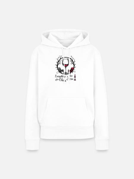 Wein Enthusiasten - Frauen Premium Bio Hoodie - Weiß