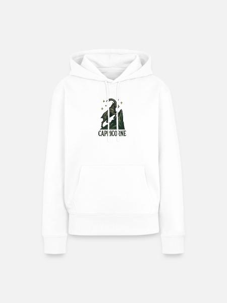 Steinbock Sternzeichen - Astrologie - Frauen Premium Bio Hoodie - Weiß