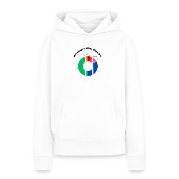 Motivations Diagramm - Frauen Premium Bio Hoodie - Weiß - Vorne - Julia (174cm)