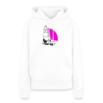 RS 500 Régate de dériveurs à voile voile de couleur - Sweat à capuche Premium bio Femme - blanc - Devant - Julia (174cm)