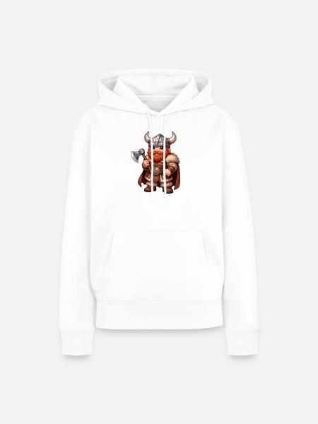 wikinger - Frauen Premium Bio Hoodie - Weiß