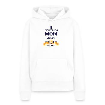 Promue Maman en 2016 - Sweat à capuche Premium bio Femme - blanc - Devant - Julia (174cm)