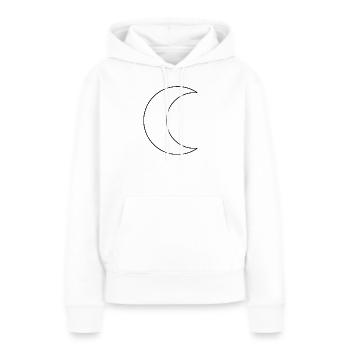 Halbmond-Umriss - Frauen Premium Bio Hoodie - Weiß - Vorne - Julia (174cm)