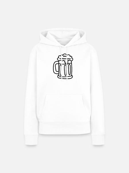 Bier Weltmeister - Frauen Premium Bio Hoodie - Weiß