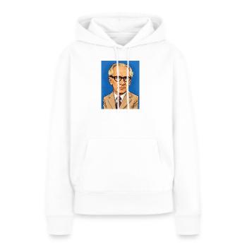 Caricature d’Erich Honecker - Sweat à capuche Premium bio Femme - blanc - Devant - Julia (174cm)