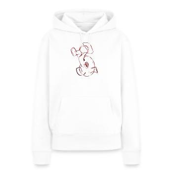 Lieblingszahl 3 Drei 3 - Frauen Premium Bio Hoodie - Weiß - Vorne - Julia (174cm)