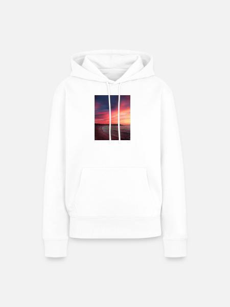 Sunset - Frauen Premium Bio Hoodie - Weiß