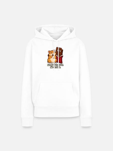 Schokolade versteht - Frauen Premium Bio Hoodie - Weiß