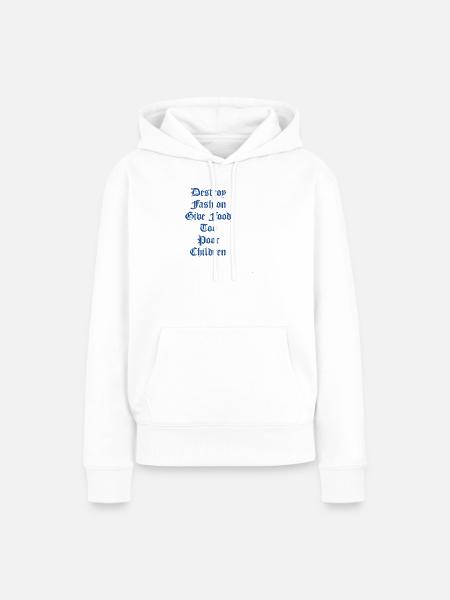 Gotische Proteste: Helfen armen Kindern - Frauen Premium Bio Hoodie - Weiß