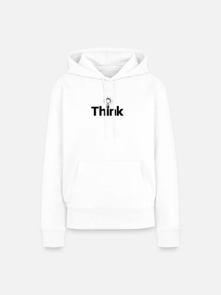 Denklicht-Idee und Inspiration - Frauen Premium Bio Hoodie - Weiß