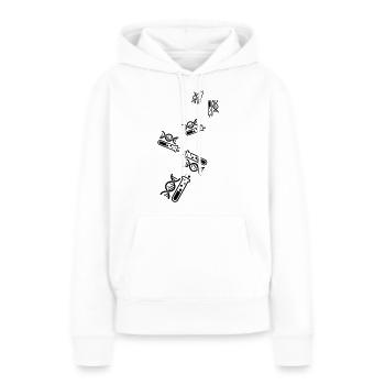 Reagenzglas chemie - Frauen Premium Bio Hoodie - Weiß - Vorne - Julia (174cm)