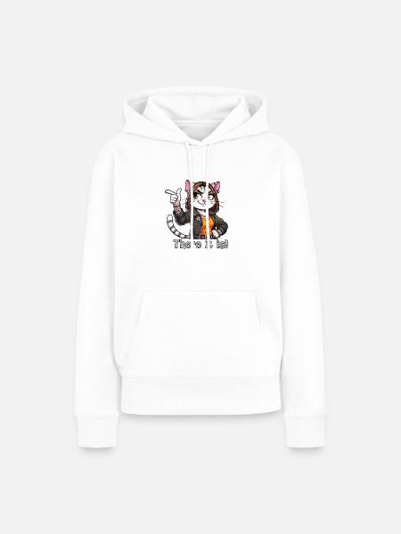 Da ist es! - Frauen Premium Bio Hoodie - Weiß