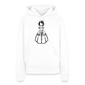 Fillettes Princess sweet Crown - Sweat à capuche Premium bio Femme - blanc - Devant - Julia (174cm)