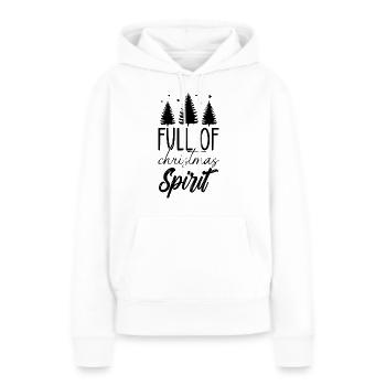 Full of christmas spirit - Frauen Premium Bio Hoodie - Weiß - Vorne - Julia (174cm)
