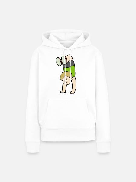 Handstand - Frauen Premium Bio Hoodie - Weiß