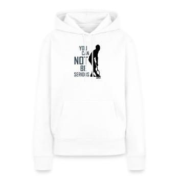 Tennis mcenroe hommage par wam - Sweat à capuche Premium bio Femme - blanc - Devant - Julia (174cm)
