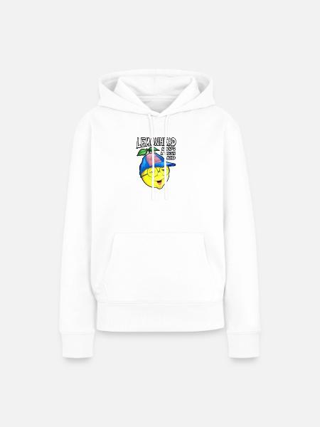 Lemonhead, immer ein frischer Geist - Frauen Premium Bio Hoodie - Weiß