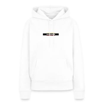 MIMIMI Dreifarbig Logo - Frauen Premium Bio Hoodie - Weiß - Vorne - Julia (174cm)