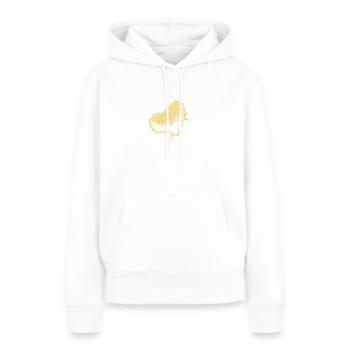 splash bunt farbe muster aufdruck comic style herz - Frauen Premium Bio Hoodie - Weiß - Vorne - Julia (174cm)